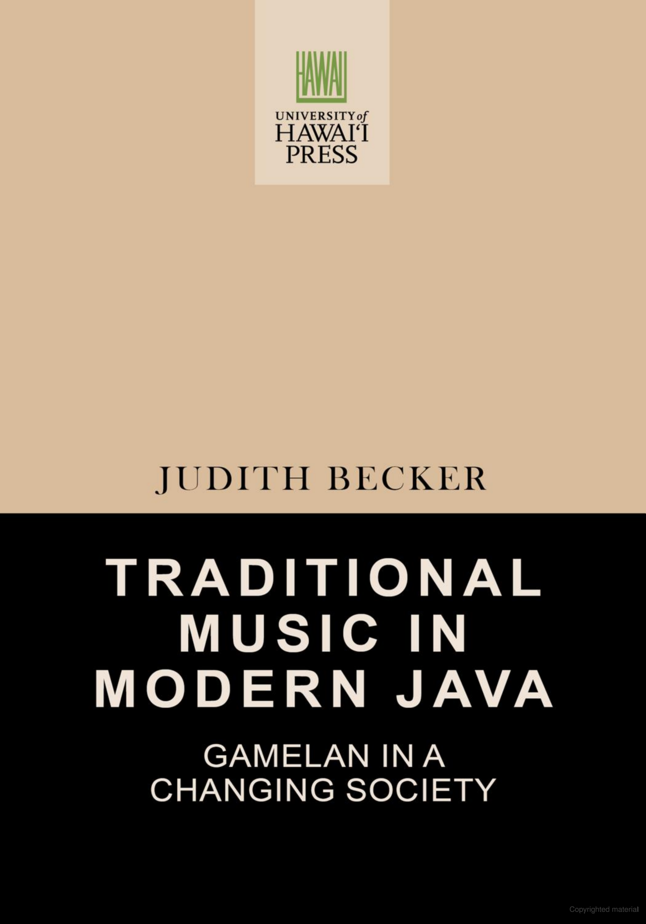 book- Judith Becker: Traditional Music in Modern Java