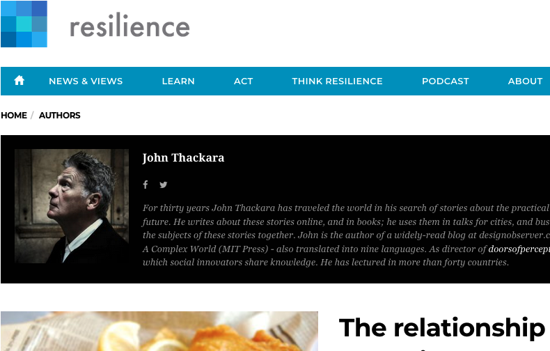 Resilience magazine header