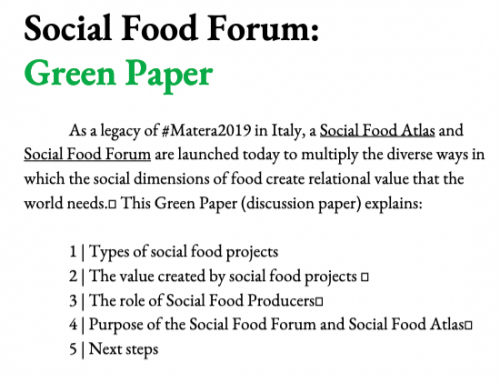 Social Food Green Paper